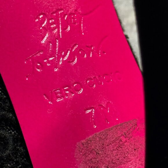 Betsey Johnson black lace stilettos - Picture 2 of 12